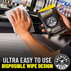 Chemical Guys InnerClean Interior Quick Detailer & Protectant Wipes – 50 Pack Multi Surface Interior Cleaner Wipes for Dashbo