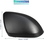 uxcell 1pc Car Exterior Matte Black Wing Mirror Cover Rearview Mirror Cover Cap for Mercedes Vito W447 2014-2020 Right Side