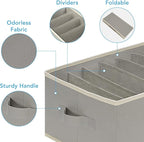 3 Pcs Large Size Wardrobe Clothes Organizers 6 Grids for Pants, Jeans, Sweater, T-shirt, Thin Coat, Dress Stackable Closet Dr