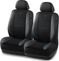 Skechers Air-Cooled Memory Foam Seat Covers,Mesh Thick Car Seat Covers,Piping Leather Car Seat Covers Front Seats,Airbag Comp