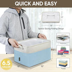 BALEINE 1 Pack Fabric Closet Storage Bins for Shelves, Linen Closet Organizers and Storage, Decorative Baskets for Organizing