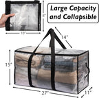 ClearSpace Oversized Moving Bags or Storage Bag – Large Moving Boxes with Backpack Straps, Zippers & Handles – Heavy-Duty Pac