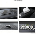 Car Interior Accessories Set – 2PCS Silicone Cup Holder Coasters & 1PCS Anti-Slip Dashboard Pad, Universal Non-Slip Rubber Ma