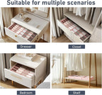 DIMJ Sock Organizer Drawer Organizer - Closet Organization and Storage, Underwear Drawer Organizer for Storing Socks, Handker