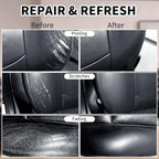 SHADAIWUYU 8.5oz Leather Recoloring Balm with 100ml Mink Oil,Black Leather Repair kit for Furniture and Car Interior,Leather 
