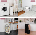 efluky Slim Laundry Basket, Narrow Laundry Hamper with Handles, Collapsible Dirty Clothes Hamper, Tall Laundry Bin for Laundr