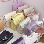 Purse Organizer for Closet, Clear Acrylic File Organizer, Desk File Holder for Book, Document, Envelopes, Binder, Mail, Handb