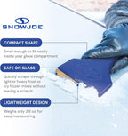 Snow Joe Brass Ice Scraper with Durable Brass Blade & Comfort Grip — Scratch-Safe Automotive Ice & Frost Remover for Windshields & Car Windows
