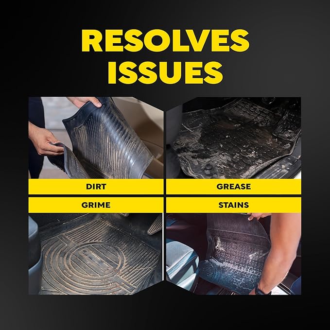 Meguiar’s Quik Solutions All-Weather Floor Mat Kit,All Weather Floor Mat Cleaner and Car Mat Protectant that Deep Cleans & Re