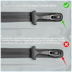 Vacuum Bag for Travel, Professional IPX8 Waterproof Reusable Vacuum Compression Bags for Travel Suitcases, Durable Space Save