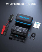 AVAPOW 6000A Car Battery Jump Starter(for All Gas or up to 12L Diesel) Powerful Car Jump Starter with Dual USB Quick Charge
