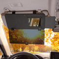 JOYTUTUS Sun Visor Extender for Cars, Sun Visor Extension Blocks UV, Visors Extender Attachment for Car Visor, Anti-Glare,Built-in Mirror