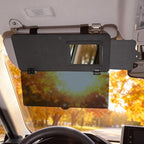 JOYTUTUS Sun Visor Extender for Cars, Sun Visor Extension Blocks UV, Visors Extender Attachment for Car Visor, Anti-Glare,Built-in Mirror