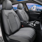 Coverado Car Seat Covers Full Set, Leather Seat Covers for Cars, Automotive Seat Cover Car Accessories Universal Fit for Most
