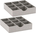 Household Essentials Drawer Organizer Tray 2 Pack, Gray