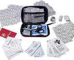 All-Purpose First Aid Kit 184 Pieces, Emergency Kit for Home, Travel, Car, Business, Worksite and Office, Portable Emergency 