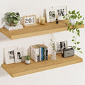 Vivelove 12 Inch Deep Floating Shelves 35.4 inch Long, Thick Wall Shelves with Invisible Brackets, for Bedroom Bathroom Livin