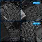Nilight TPE Floor Mats for Mazda CX-90 & CX90 PHEV 7 Seats 2024 2025 2026 All Weather Custom Fit Heavy Duty Floor Liners