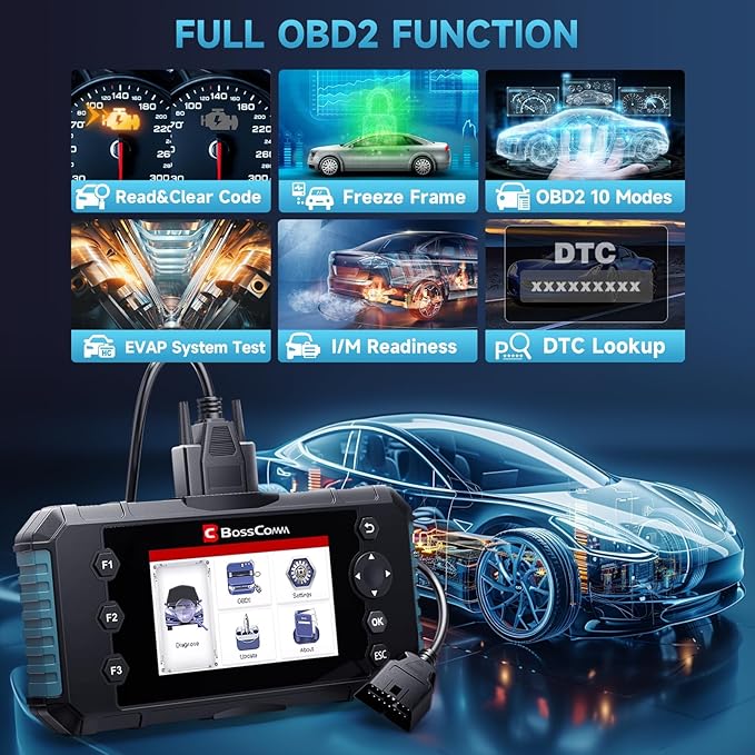 2026 BOSSCOMM IFIX430 OBD2 Scanner Diagnostic Tool, ABS/SRS Airbag/Transmission/Engine, Scan Tool & Car Code Reader for Cars