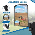 Magnetic Tractor Rearview Mirror (Includes Blind Spot Mirror), 7.78“ × 5.51” Freely Adjustable Side Mirror, No Drilling Required for Installation, Suitable for Tractors, Forklifts, Trucks - 1 Pair