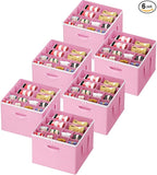 Lifewit 6 Pack Shoe Storage Organizer for Closet, Large Shoe Box Storage Containers with Clear Cover, Foldable Storage Bins F