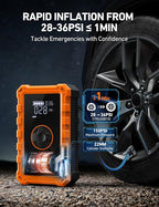 AstroAI S8 Air Jump Starter with Air Compressor, 3000A Peak Car Battery Jump Starter Portable (9.0 Gas/6.5L Diesel) with