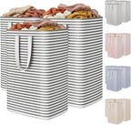 Lifewit 3 Pack Laundry Basket 80L Each, Collapsible Clothes Hamper with Reinforced Handles, Freestanding Waterproof Design fo