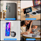 For MagSafe Car Mount, Foldable Vacuum Magnetic Phone Holder for Car, 360° Adjustable Suction Cup Magnetic Car Phone Holder Mount, Car Accessories for iPhone 17 16 15 14 13 Samsung All Phones, Black