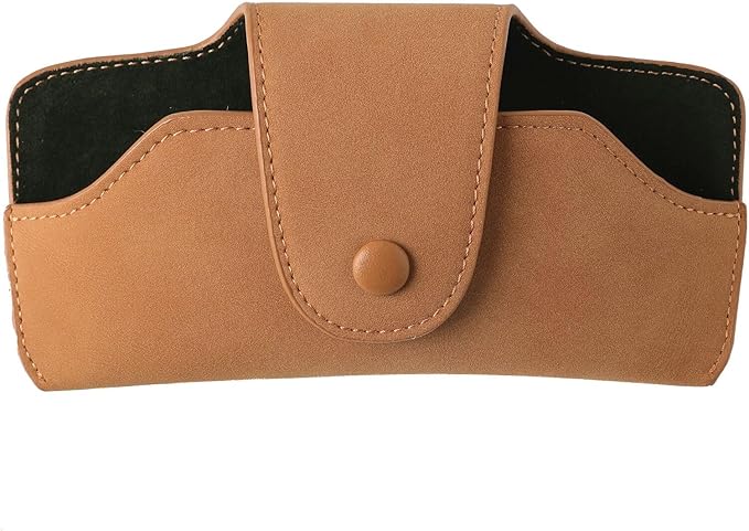Car Sunglasses Holder for Car Visor Vegan Leather Auto Eyeglass Case with Clip Automotive Interior Visor Accessories