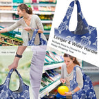 BeeGreen Reusable Grocery Shopping Bag -Travel Tote Bag - Foldable Compact Sturdy Bags