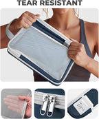 Percover Compression Packing Cubes 10-Piece Set, Packing Cubes Compression for Travel with Toiletry Bag, Laundry Bag & Shoe B