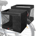 Bicycle Grocery Panniers, 2PCS Foldable Bike Panniers Bags for Rear Rack, Rear Bike Basket Ebike Rear Rack Bags for Shopping Cycling Traveling Commuting(2 Pack)