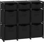 Cube Storage Organizer with Storage Bins Included - The Perfect Closet Organizers and Storage Solution. Includes 9 Storage Cu