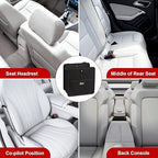 Simple Deluxe Car Trash Can, Leak-Proof Car Garbage Can with Cokkapsible Adjustable Straps, Portable and Trash Bag with Storage Pockets, 3 Gallon, Black