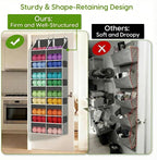 Unjumbly 5 Tiers Over The Door Hanging Yarn Storage Organizer, Hanging Door Organizer for Knitting and Crochet Supplies, Back