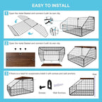 MSJGA Laundry Room Shelves Wall Mounted with Storage Basket - Farmhouse Stackable Wire Wall Shelves Organizer for Towels, Det