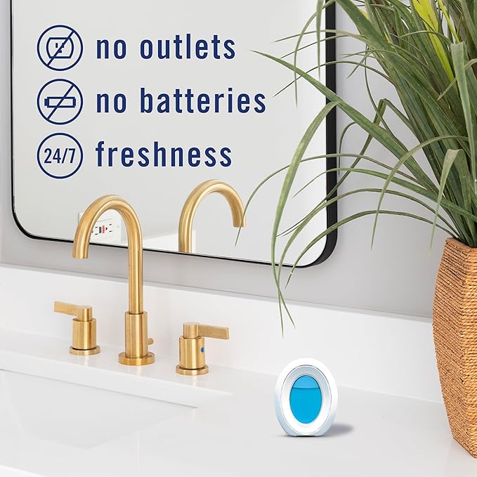 Febreze Bathroom Air Freshener Odor-Fighting for Small Spaces Scented Plug In Alternative Long-Lasting for Home and Bathroom 