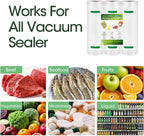 L'ELEF MISTICO Vacuum Sealer Bags for Food, 11''X40' (3 Rolls) BPA Free Food Saver Bags for Sealer, Customized Size Vacuum St