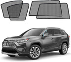 RAV4 Specific Side Window Sun Shades, 2019-2024 Vehicle Interior Shade for Baby Mesh Car Window Covers, Breathable, UV Protection and Heat Insulation (RAV4（2019-2024）, Front+Rear side-4pcs)