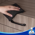 MR.SIGA Microfiber Cleaning Cloth, All-Purpose Microfiber Towels, Streak Free Cleaning Rags, Pack of 12, Black, Size 32 x 32 