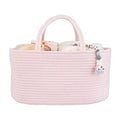 Large Baby Diaper Caddy Organizer for Girl Boy Rope Nursery Storage Bin Basket Portable Holder Tote Bag for Changing Table Ca