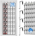 over the door shoe organizer,2025 upgraded,over the door shoe organizer,35 Huge clear pockets,over door shoe organizer,Store 