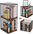 Dmevkic 2 Cube Organizer Bookshelves DIY Variable Stackable Cube Storage Organizer for Kid Bedroom,Living Room,Small Bookshel