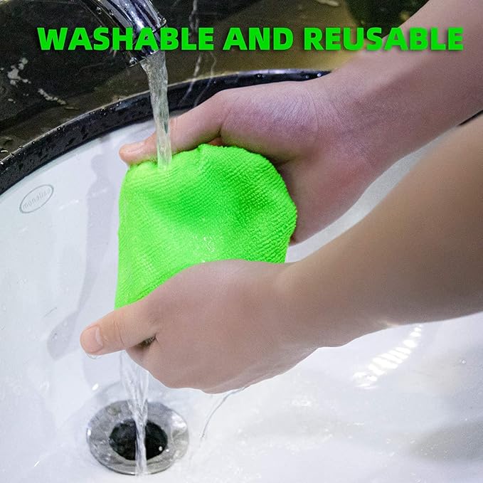 XINDELL Windshield Cleaning Tool for Car – Extendable Handle Window Cleaner with Reusable Microfiber Pads, Streak-Free Interi