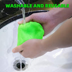 XINDELL Windshield Cleaning Tool for Car – Extendable Handle Window Cleaner with Reusable Microfiber Pads, Streak-Free Interi
