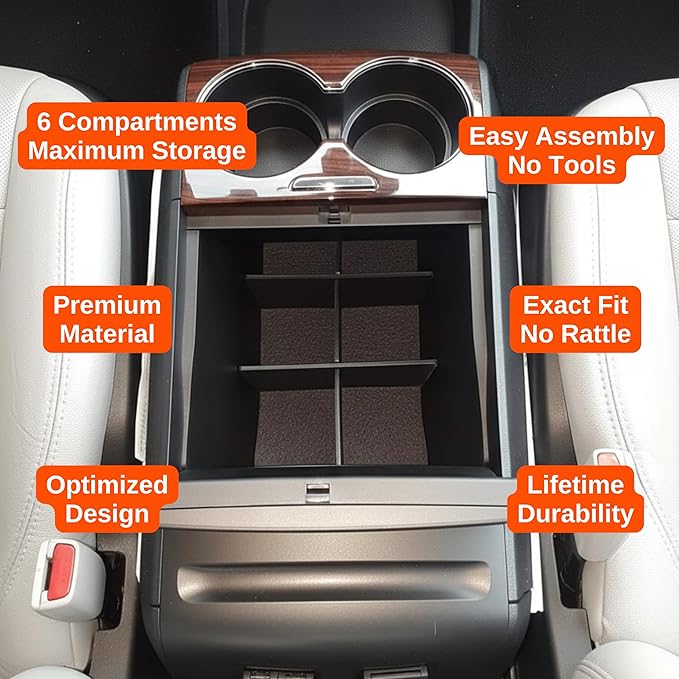 Vehicle OCD - Center Console Organizer for Toyota Sienna (2010-2020) - Made in USA - SLX148