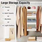 GRANNY SAYS 4-Shelf Hanging Organizer, Closet Hanging Shelves, Closet Hanging Storage Organizers, Organization for Bedroom, L