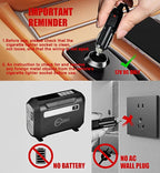 R8 Tire Inflator Portable Air Compressor, DC 12V Air Compressor Portable with Large Dual Digital Screen, 3X Faster Inflation Air Pump for Car, Bike, Ball, Motor