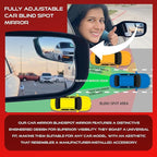 Utopicar Convex Blind Spot Mirrors 2 Pack - OEM Car Side Mirror Blindspot Eliminator Automotive Exterior Accessories - Adjustable Blind Spot Mirror - Universal Fit