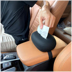 Car Tissue Holder,Silicone Tissue Box Cover with Adjustable Strap,Car Tissue Box Organizer for Backseat, Center Console and Sun Visor(7.4 * 5.1 * 2.5in)